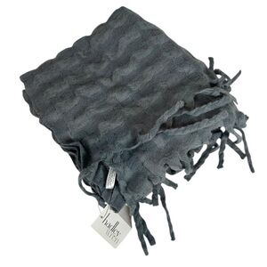 HADLEY WREN Grey Super Soft Textured Scarf